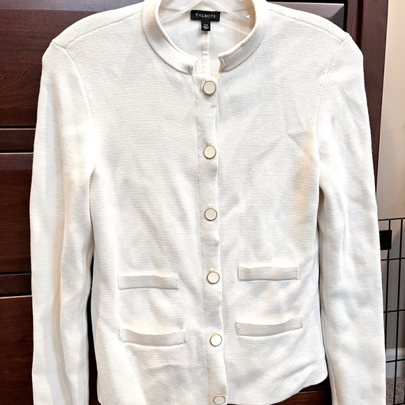 Talbots Sweaters - Talbots Brand Women’s Cream / Beige / Off White Cardigan Sweater Size XS